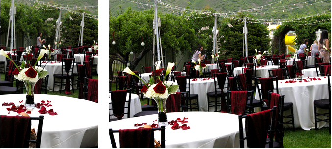 Black And White Wedding Centerpieces. lack white amp; red the color