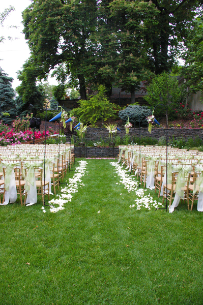 studio stems wedding aisle floral decor aisle petals flower cones utah 