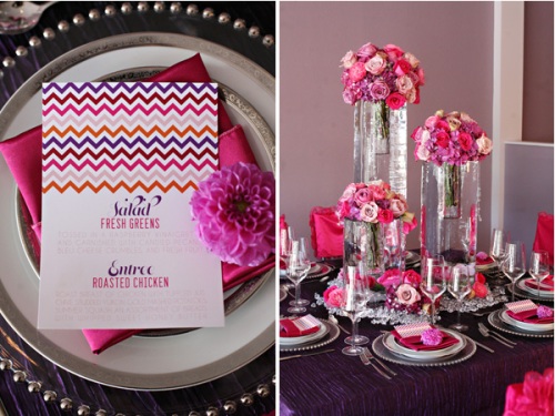 purple pink fuscia wedding centerpiece studio stems floral design